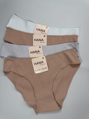 Трусики сліпи в рубчик Hana, набір з 4 жіночих трусиків 57245-sale-sm фото