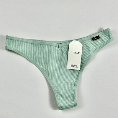 Жіночі трусики стрінги в рубчик Dyana, 1 шт 6817-sale-lxl фото