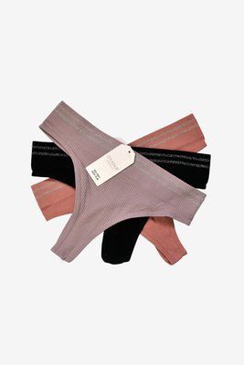 Женские трусики в рубчик DYANA, набор с 3 трусиков 104-2-sm фото