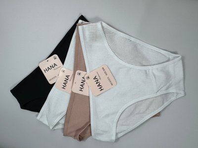 Трусики сліпи в рубчик Hana, набір з 4 жіночих трусиків 57273-sale-sm фото