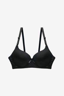 Бюстгальтер гладкий класичний, чорний 7700-black-75 фото